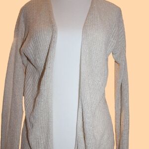 Cloud Chaser Cream & Silver Knit Cardigan